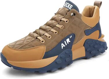 Чоловічі кросівки для спорту та прогулянок. Дихаючі, з антиковзкою підошвою, легкі. Білий колір (44 EU, Коричневий)