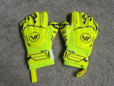 Воротарські рукавички WESTWOOD FOX Fingersave для дітей та підлітків. DumboLatex, 4+3 мм, GELB-WEIß, розмір 6 (8-10 років)