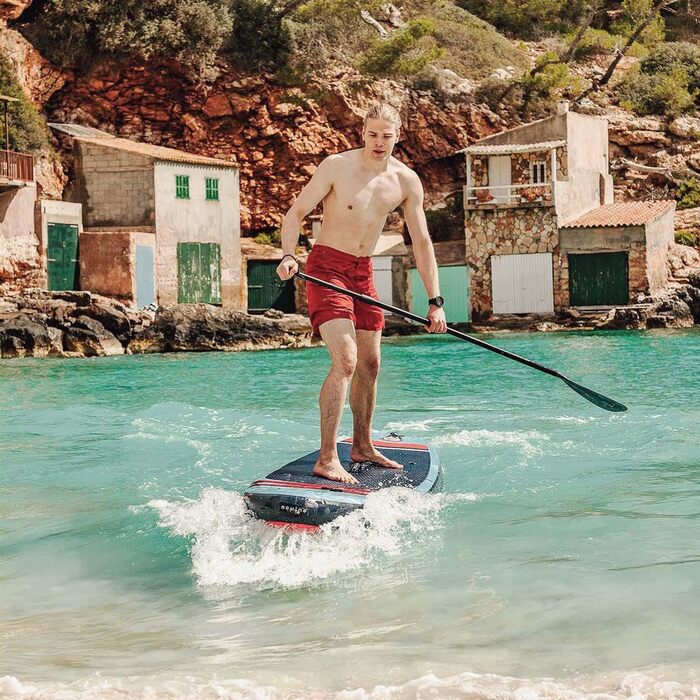 Надувний SUP-борд Movino Garda Allround 10'10' - комплект для SUP-серфінгу, 330 см (блакитний/червоний)
