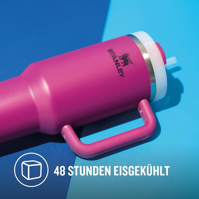 Термос-кухоль Stanley Quencher H2.0 Flowstate з трубочкою 1.2 л, нержавіюча сталь, тримає холод до 48 годин, BPA Free, підходить для миття в посудомийці