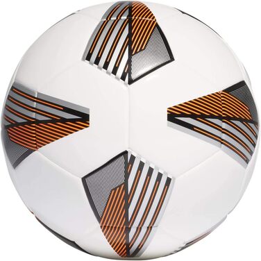 Футбольний м'яч Adidas Tiro LGE Junior 350, розмір 4, білий/чорний/сріблястий/помаранчевий, тренувальний, унісекс