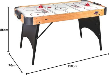 Airhockey Dybior Rider - ігровий стіл для хокею, 150x75x86 см, з дерева