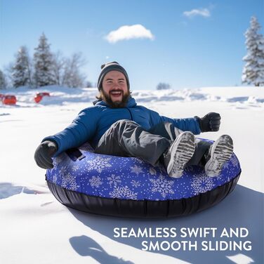 Надувні сани Navaris Snow Tube з міцним чохлом для катання на снігу