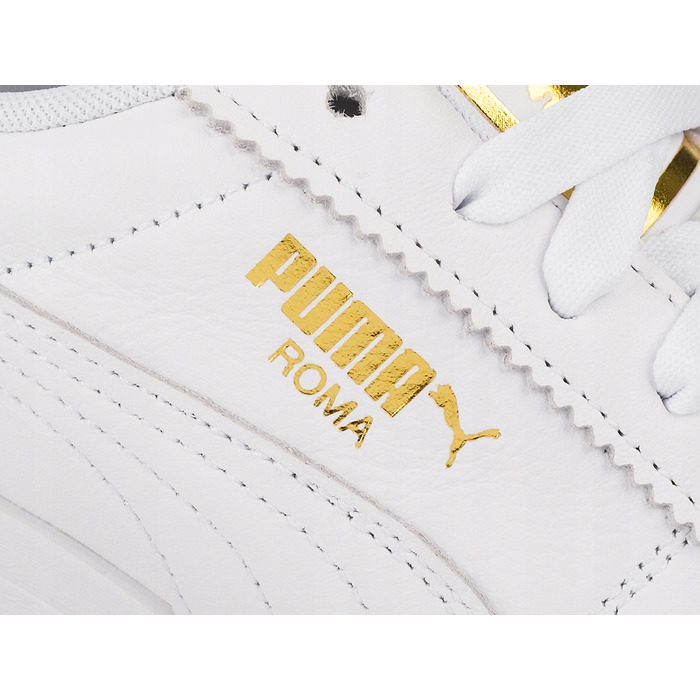 Жіночі спортивні кросівки PUMA Roma Feminine, білі, шкіряні, р. 37
