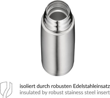 Термос alfi ISOTHERM PERFECT DV 500 мл із нержавіючої сталі з чашкою, герметичний, з гвинтовою кришкою, довго зберігає тепло, не залишає відбитків, міцний, можна мити в посудомийці, BPA-free