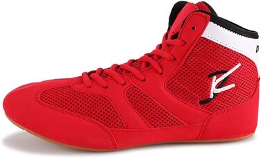Кросівки для боротьби, боксерські кросівки, гумова підошва, для чоловіків, жінок та дітей, дитячі (42 EU, червоні)