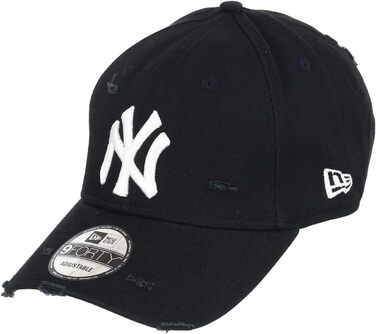 Кепка New Era New York Yankees 9forty Adjustable Distressed, чорний колір
