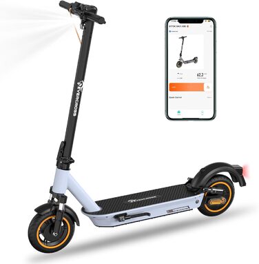 Електросамокат EVERCROSS EV10K MAX для доріг, 55/65 км, 400Вт, складаний, з додатком, подвійна амортизація, для дорослих, офроуд, ABE сертифікат