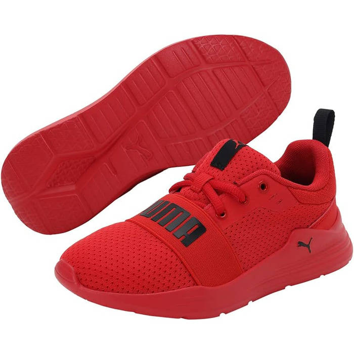 Дитячі кросівки PUMA Wired Run PS - Unisex, 28 EU, High Risk Red/Puma Black