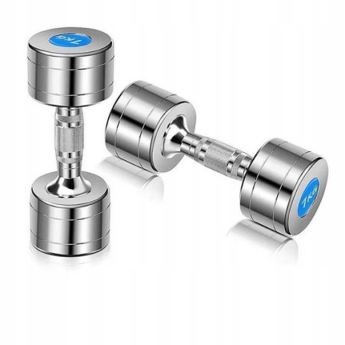 Хромовані сталеві гантелі HMS, 2 x 7 кг