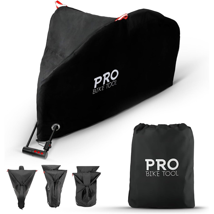 Покриття для велосипеда Outdoor велике – міцний матеріал Ripstop, водонепроникний, захист від УФ-променів для всіх погодних умов. Підходить для гірських, 29er, шосейних, круїзерів та гібридних велосипедів