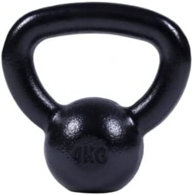 Кетлбелл GORILLA SPORTS® 2-32 кг, гачане залізо, для силових тренувань, одиничний або набір, захисне покриття, срібний/чорний