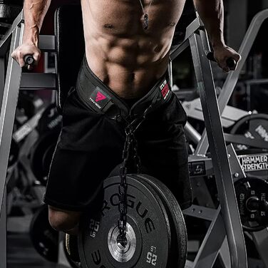 Тягаревий пояс для підтягувань TAVIEW з ланцюгом, чорний