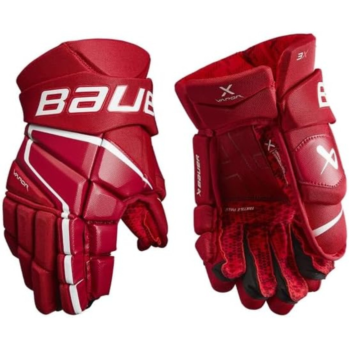 Хокейні рукавички Bauer Vapor 3X Senior, 14 дюймів, червоні