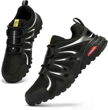 Чоловічі трейлранні кросівки для хайкінгу та трекінгу. Легкі, дихаючі, з антиковзкою підошвою. Розміри 39-48 (чорний, 44 EU)