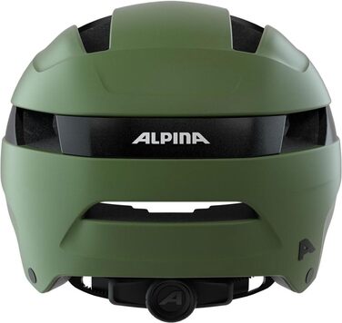 ALPINA SOHO - Надміцний легкий міський велосипедний шолом для дорослих, оливковий матовий, 59-61 см, індивідуальне регулювання
