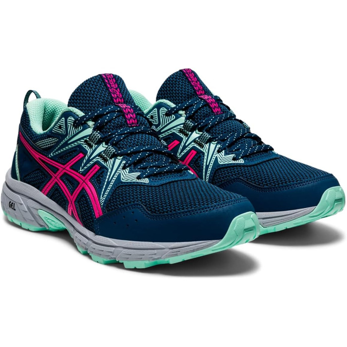 Кросівки для бігу жіночі ASICS Gel-Venture 8 (40.5 EU, блакитний/рожевий)