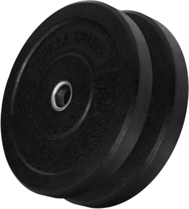 Олімпійські млинці GORILLA SPORTS 2 x 5 кг, гумові, 50 мм, для штанги