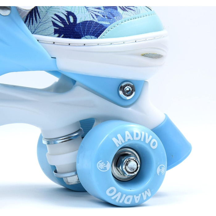 Роликові ковзани MADIVO Love Kinder для дівчаток, регульовані, 30-33, блакитні