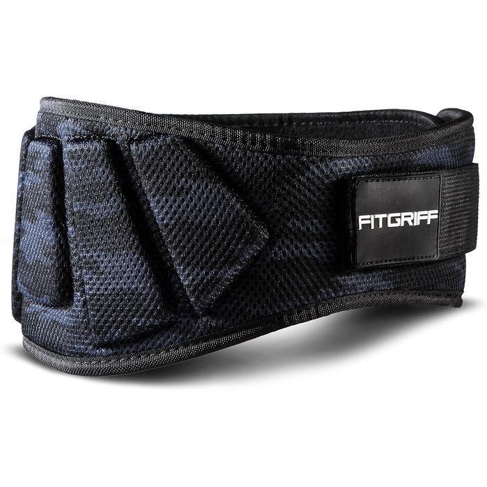 Пояс для важкої атлетики Fitgriff V1 Camo-Black XS, для бодібілдингу, кросфіту, пауерліфтингу, чоловічий та жіночий, обхват талії 63-74 см