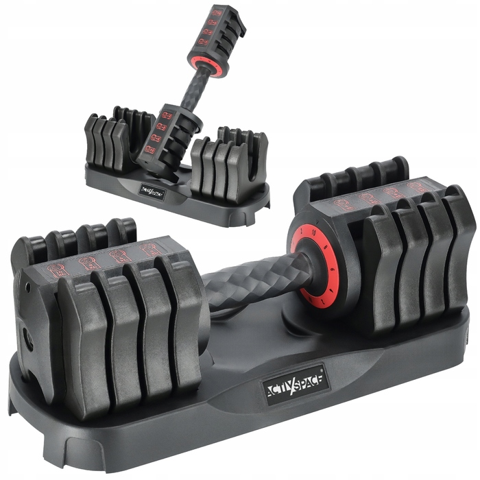 Регульовані чавунні гантелі Activ/Space 1 x 10 кг