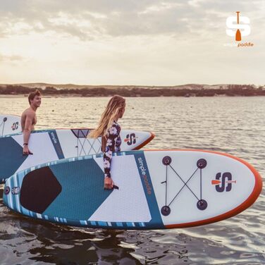 Надувна SUP-дошка 9'2, 10'2 або 10'6 з веслом, страховкою, насосом Double Action і сумкою для транспортування