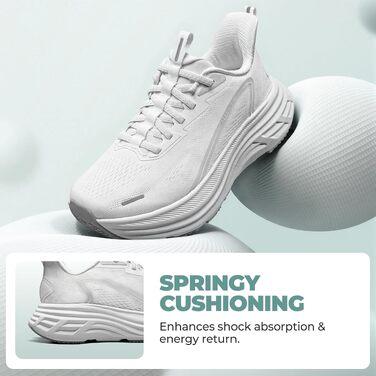 Жіночі спортивні кросівки ALLSWIFIT Slip-On: білі, комфортні, з амортизацією для фітнесу, тенісу та повсякденного носіння (р. 41.5)