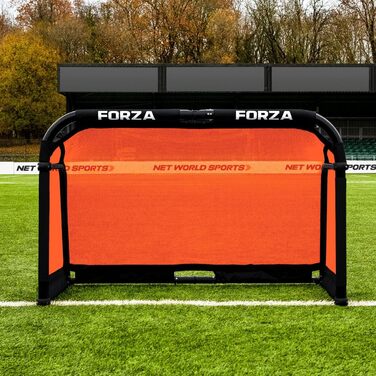 Складані алюмінієві футбольні ворота FORZA 1,5x0,9 м з сумкою, помаранчеві