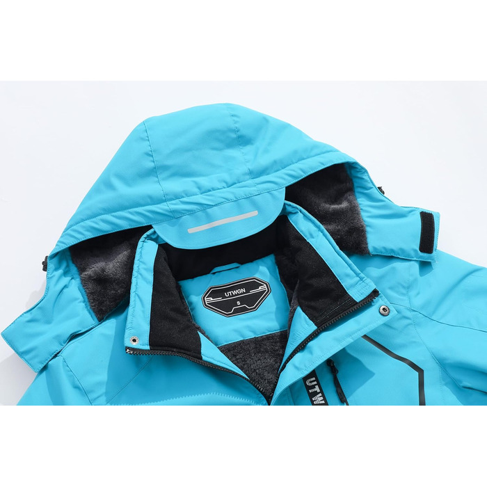 Чоловіча зимова куртка для сноуборду та лижного спорту, тепла, водонепроникна, вітрозахисна, з капюшоном, зелена (L, Синій)