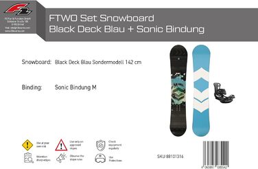 Сноуборд жіночий FTWO Deck Blau 142 см з кріпленнями M - розпродаж