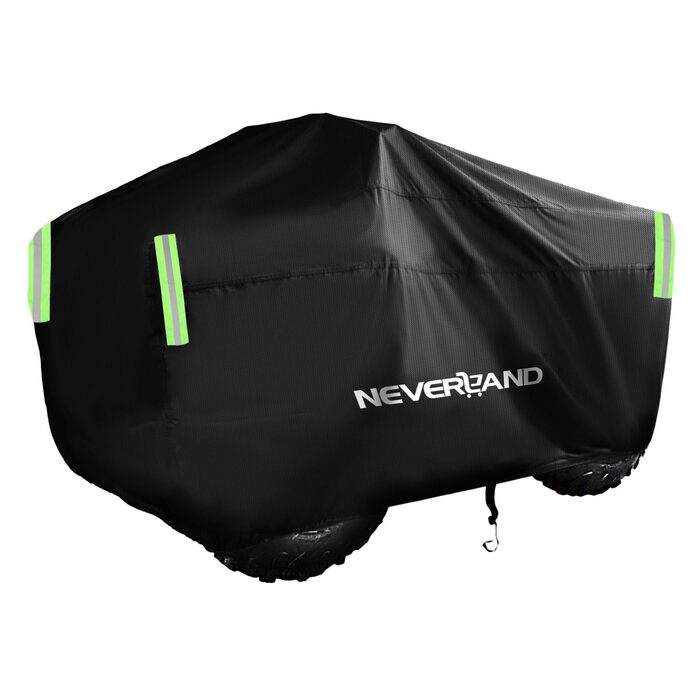 Водонепроникний чохол для квадроцикла NEVERLAND ATV XL (210x120x115 см), захисний покрив з тканини 300D Oxford, стійкий до UV, дощу та пилу, чорний