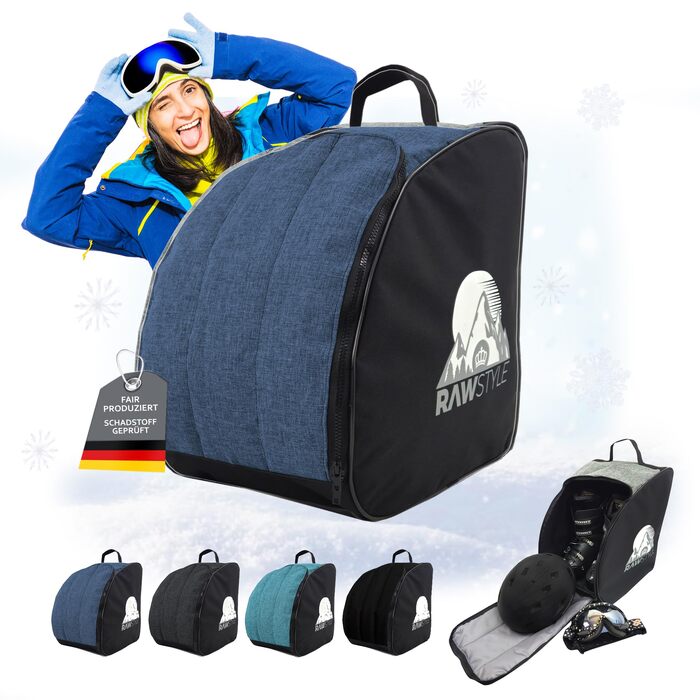 Чохол для лижних черевиків Rawstyle: рюкзак для лиж, черевиків, шолома та інлайнів (Meliert Marine)