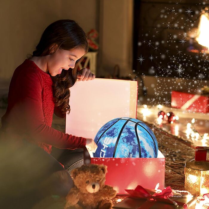 Баскетбольні м'ячі Wuzfully для дітей та дорослих, Indoor/Outdoor, блакитні