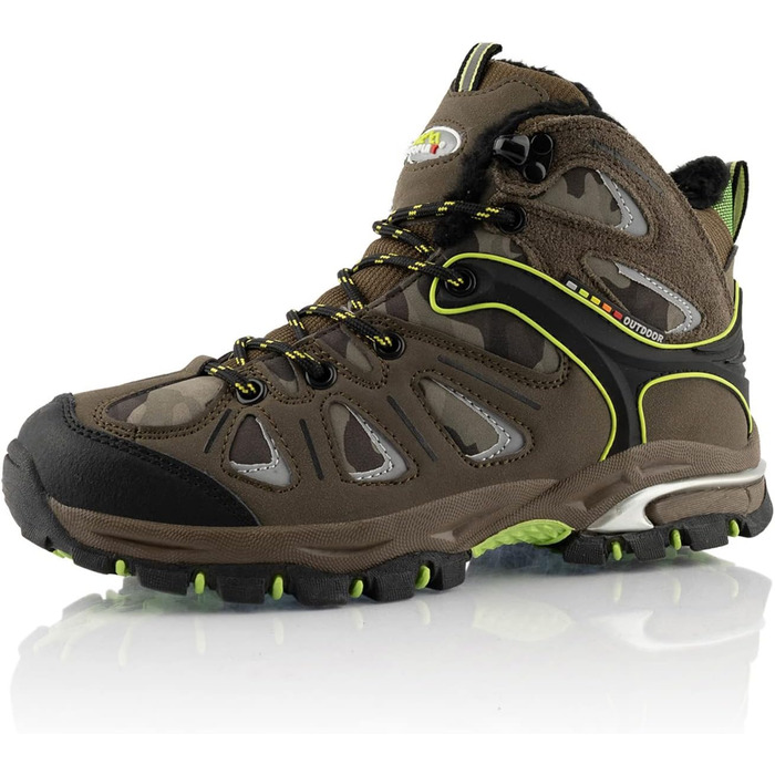 Теплі трекінгові черевики для жінок та чоловіків, хакі, камуфляж, розмір 36 EU