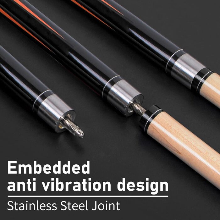 Набір для більярду Lotmusic: 4 шт., роздільна, канадський клен, вага 510-595 г, для більярдних шанувальників