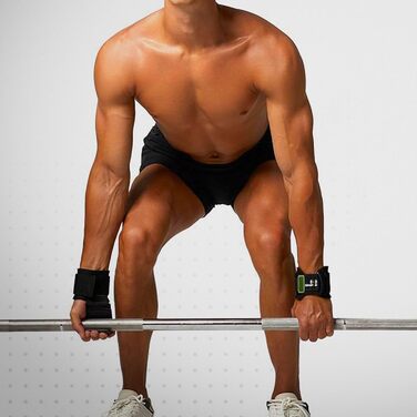 Набори для фітнесу та силових тренувань (пара), захист зап'ястя з гумовим покриттям, 8 мм, для важкої атлетики, пауерліфтингу, підтягувань та бодібілдингу (зелений)