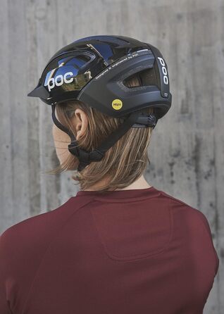 Велосипедний шолом POC Omne Air Resistance MIPS, для MTB та міста, з MIPS захистом, вентиляцією, регульованим козирком, чорний, S (50-56 см)