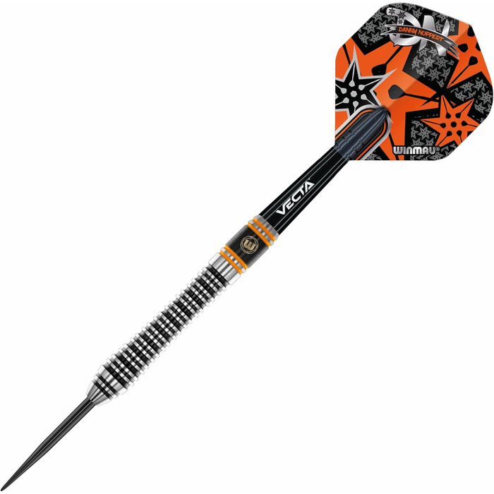 Професійний набір дартс WINMAU Danny Noppert Signature Edition 2.0, вольфрамові дротики 21 г з оперенням та стрижнями