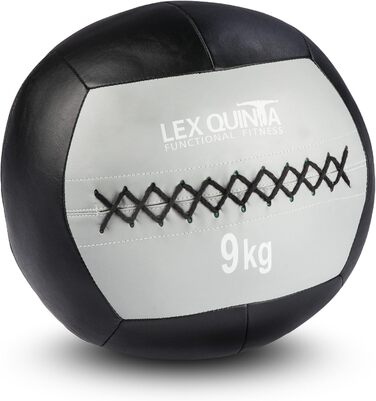 Медбол Lex Quinta Wall Ball Black Edition 9 кг – спортивний м'яч для кросфіту, фітнесу, тренувань