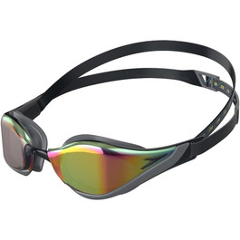 Окуляри для плавання Speedo FASTSKIN Pure Focus, чорні-сірі-рубінові, унісекс, універсальний розмір