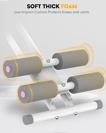 Тренування пресу GuuG: компактний тренажер для дому, для чоловіків та жінок, рожевий