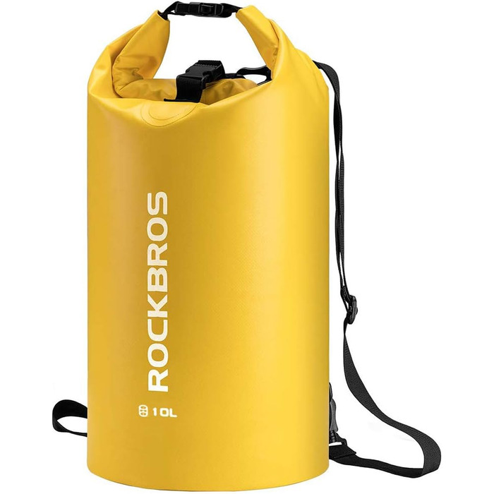 ROCKBROS Dry Bag 30L - Водонепроникний мішок для водного спорту, пляжу, плавання, каякінгу, рафтингу, яхтингу, активного відпочинку (жовтий)