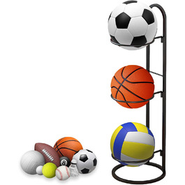 Стенд для зберігання м'ячів: баскетбол, футбол, волейбол (3 яруси)