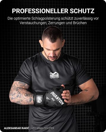 Боксерські рукавички Phantom Apex | MMA, тайський бокс | Чоловічі, Velcro, чорні, 10 Oz