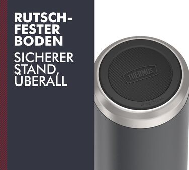 Термос-бутилка THERMOS ICON 710 мл, нержавіюча сталь, ізольована, темно-сіра, зберігає тепло 18 годин, холод 24 години, герметична, BPA-free, підходить для миття в посудомийній машині