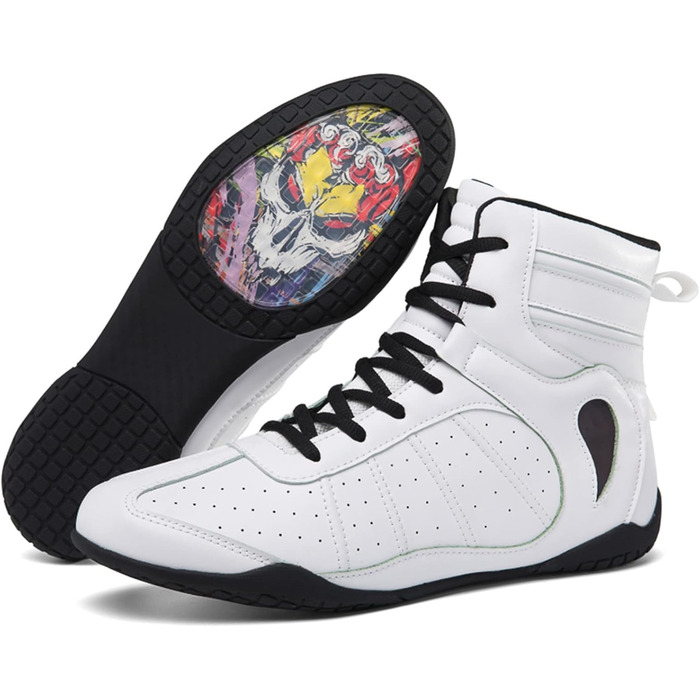 Жіночі боксерські черевики для фітнесу та боротьби, дихаючі, білі (35 EU)