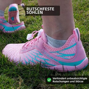 Босі кросівки для жінок та чоловіків: водяні, для ходьби, плавання, трейлраннінг, фітнес. Розміри 42 EU, чорний/синій.