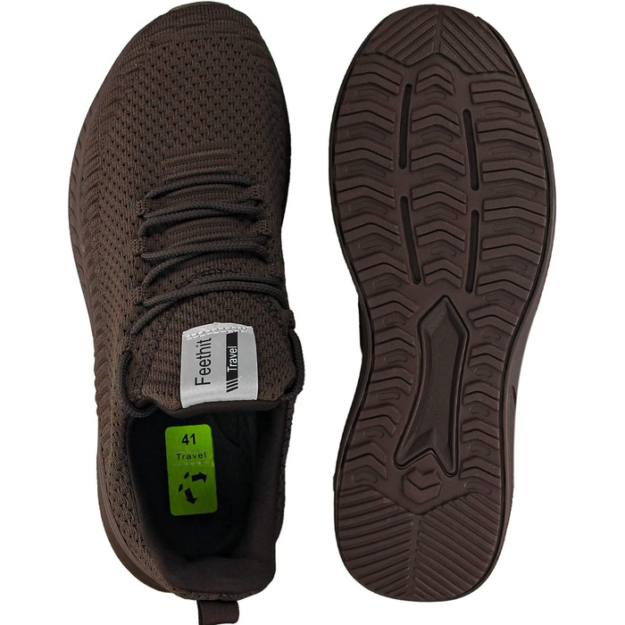 Жіночі кросівки Feethit для бігу та фітнесу: легкі, дихаючі, з гумовою підошвою. Білий, чорний, коричневий кольори. Розмір 36 EU