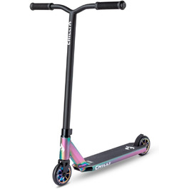 Трюковий самокат Chilli Pro Scooter Rocky, 82 см, 110 мм PU колеса, ABEC 9, матовий неохром, для початківців