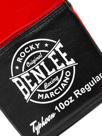 Боксерські рукавички BenLee Typhoon 08 oz Red/Black з натуральної шкіри